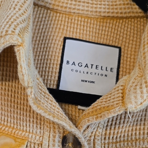 BAGATELLE XS Women's Yellow Plaid Jacket - Picture 2 of 6